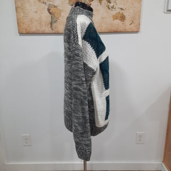 Vtg 70s thick knit mock neck sweater - Sears Roebuck brand - Picture 3 of 11